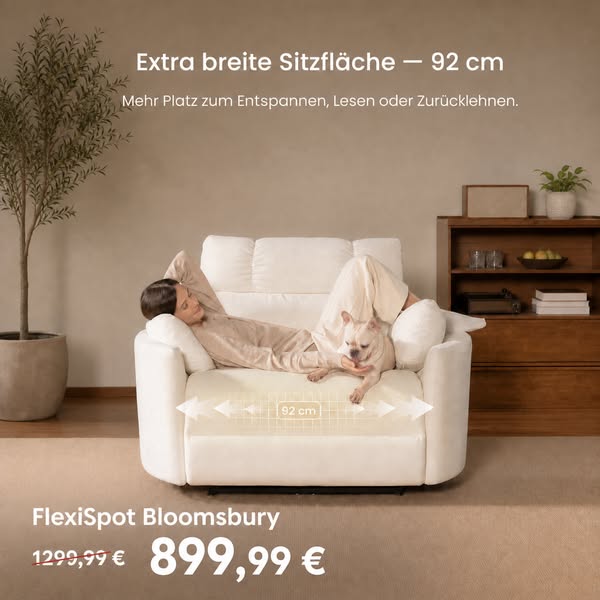 Relaxsofa für zwei — 400 € sparen