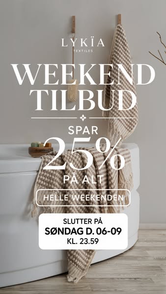 25% på ALT hos LYKÏA