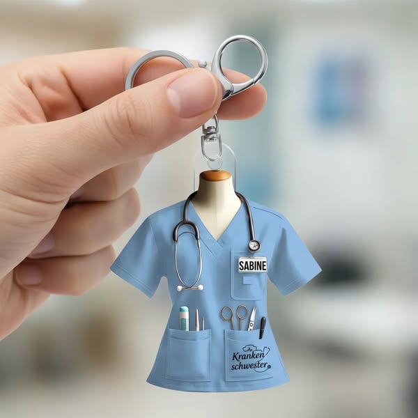 Fière d'être infirmière Personnalisez Votre Porte-Clés