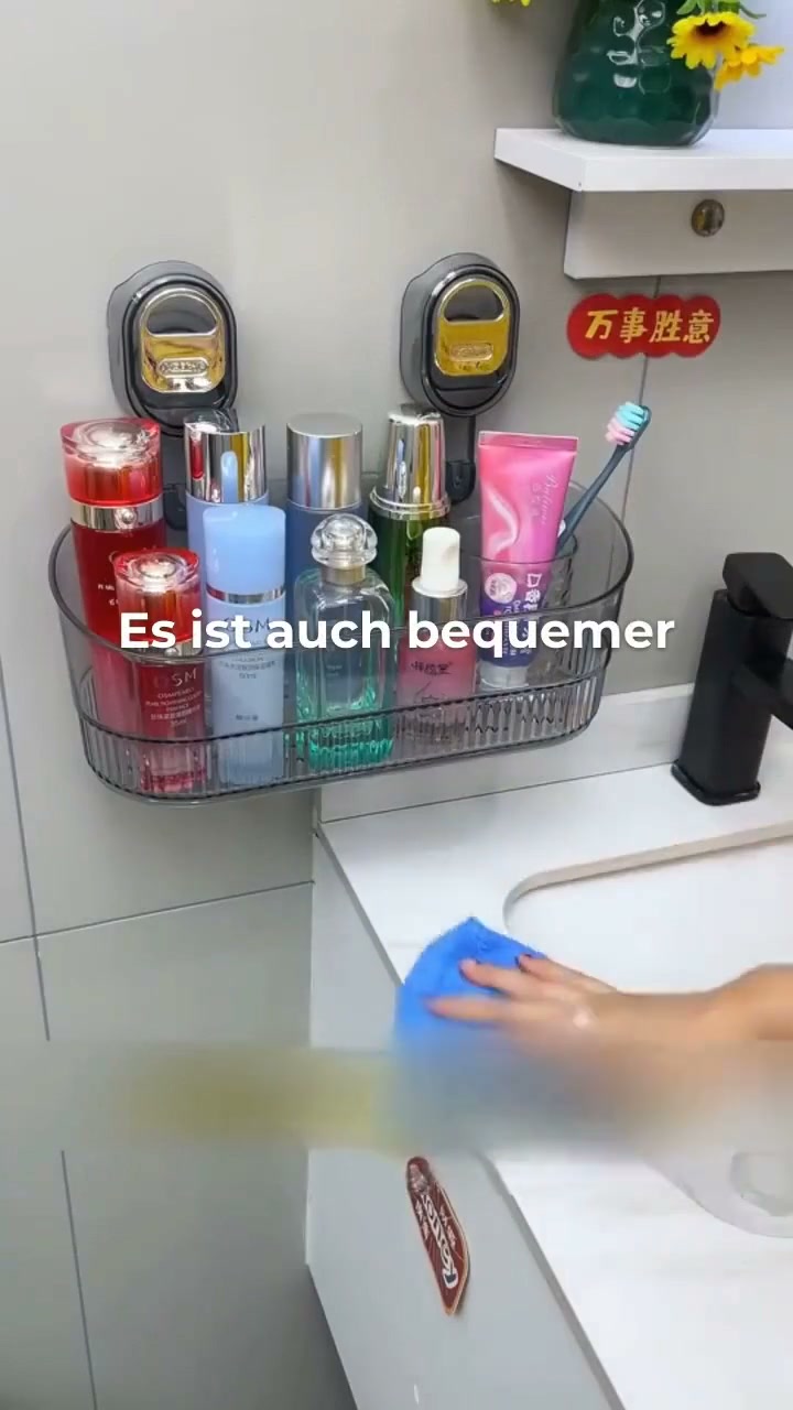 Halte deine Dusche ordentlich und aufgeräumt