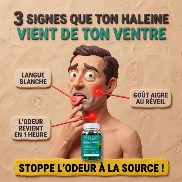 3 signes que ta mauvaise haleine vient de ton ventre !