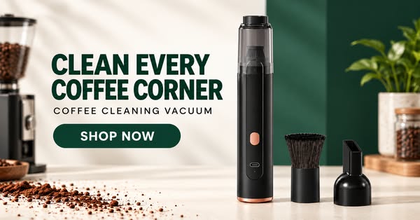 Rechargeable Vacuum for Coffee Grounds