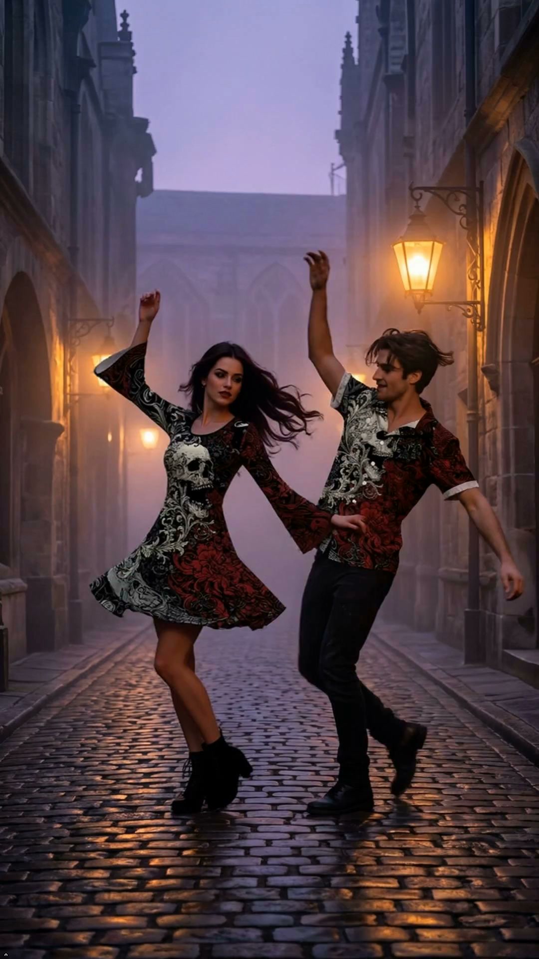 Erika Loves Plus Size Lace Up Buckles A Line Sleeveless Halloween Gothic Dress