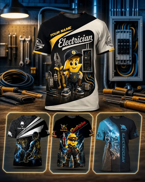 Electrician's Perfect Shirts Custom Name for You!