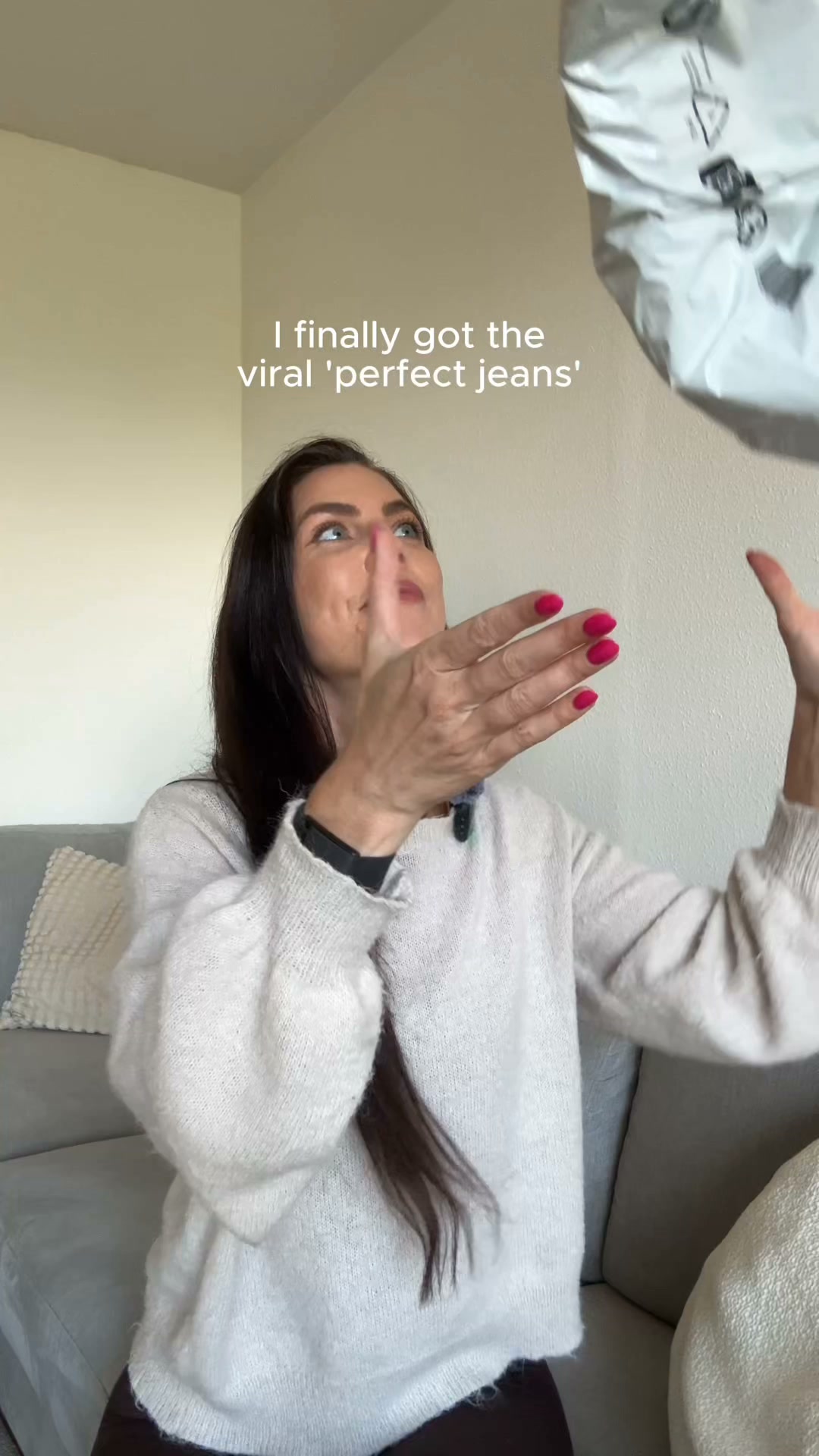 Loose jeans i farven Oceans