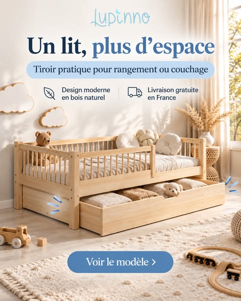 Un lit, plus d’espace