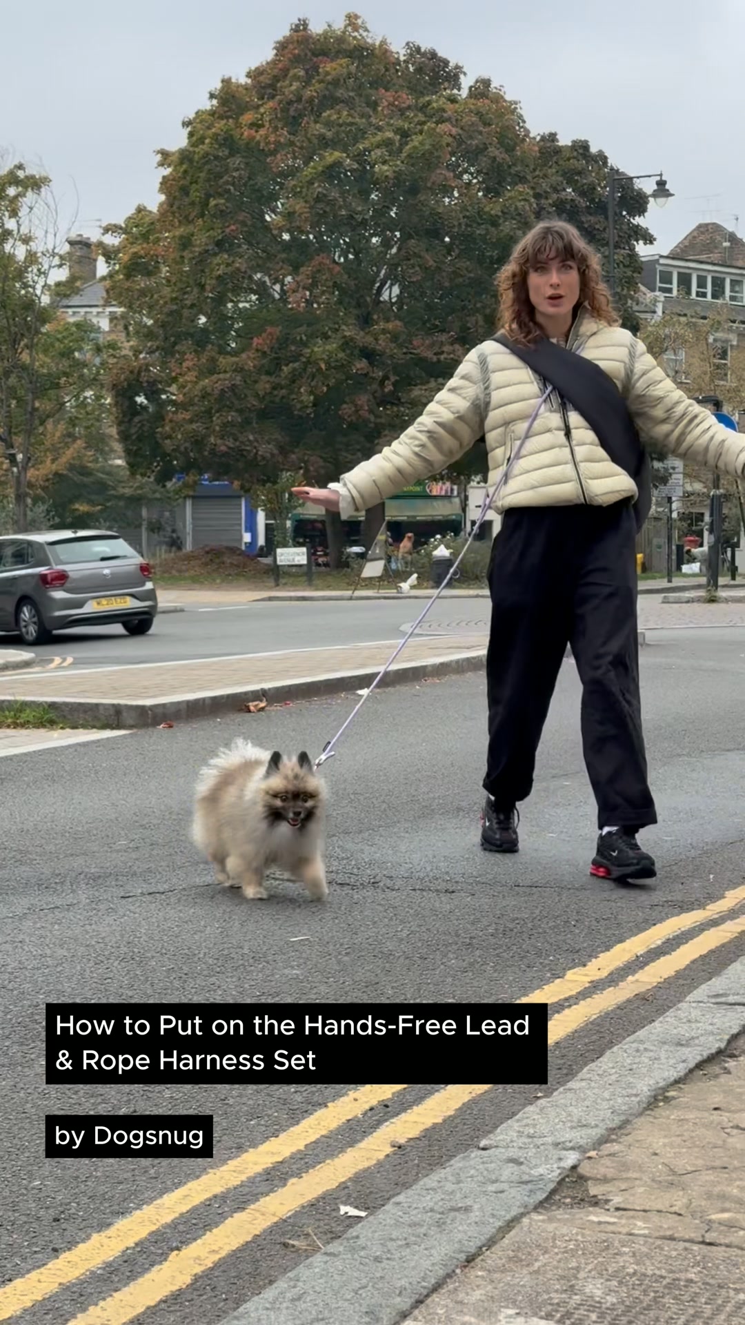 Style meets simplicity. Here is the stress-free way to fit our Dogsnug Rope Harness