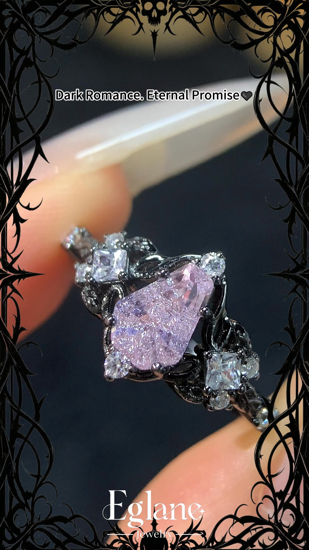 Vintage Gothic Inspired Engagement Ring