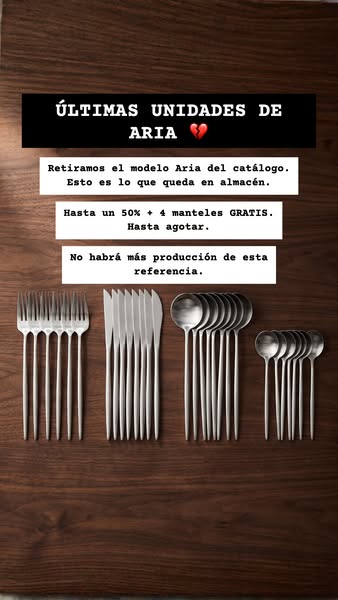 Aniversario Gatti - Set de Cuberteria
