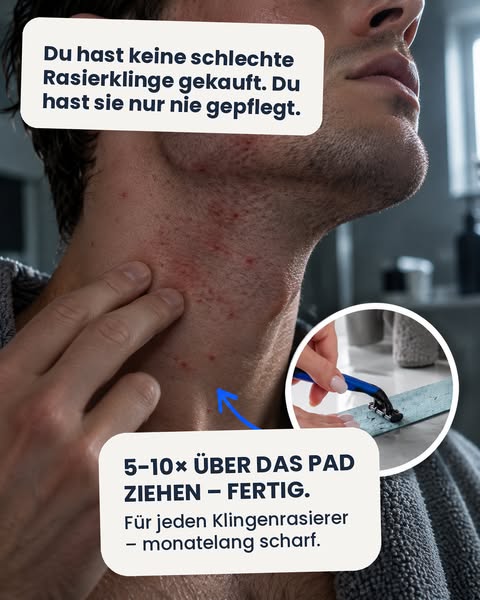 Klingenschärfer für jeden Rasierer