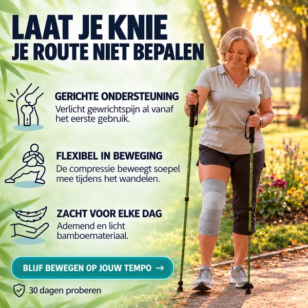 Laat je knie je route niet bepalen