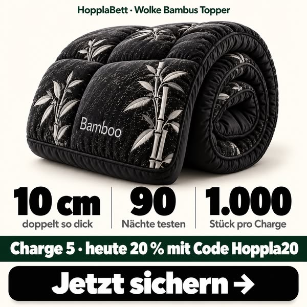 Nur heute 20 % mit Hoppla20