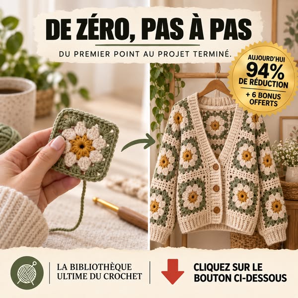 +500 PATRONS DE CROCHET ORGANISÉS AU MÊME ENDROIT