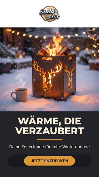 Feuertonnen aus Stahl für deinen Garten!