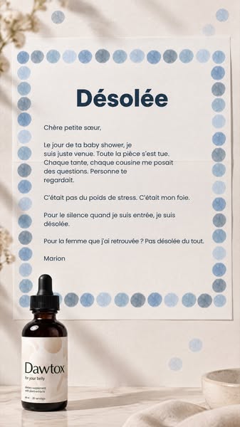 Ma sœur a annoncé que mon copain était le père
