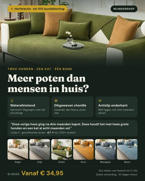 Bescherm je bank, geef je interieur een upgrade