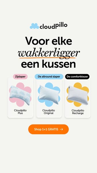 Back to Routine: 1+1 GRATIS op Cloudpillo Kussens