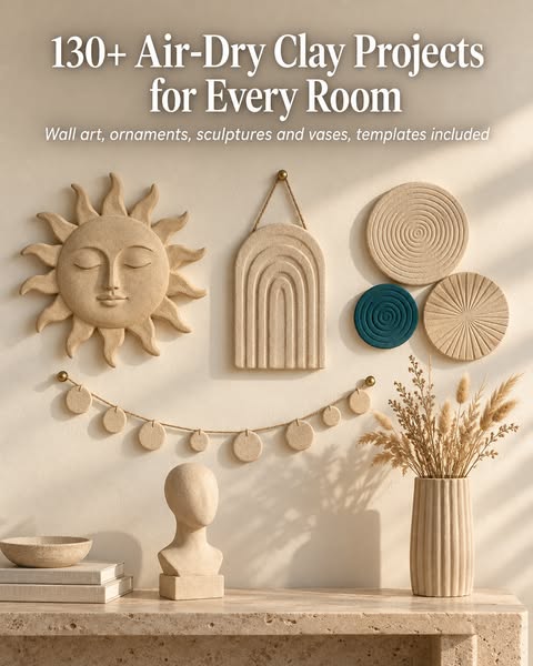 130+ Air-Dry Clay Projects for Every Room