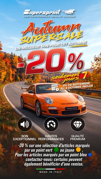 Autumn Sale: 20 % de réduction