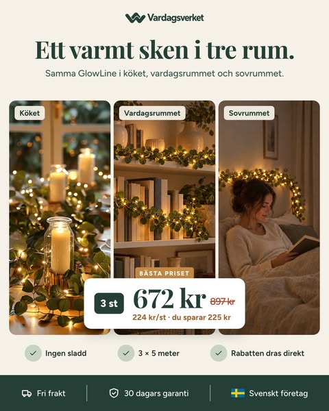 3 st för 672 kr – 224 kr/st