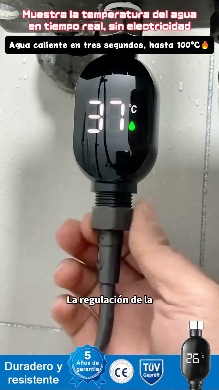 Transforma por completo tu vida en casa con agua caliente en solo 3 segundos, ¡sin electricidad!