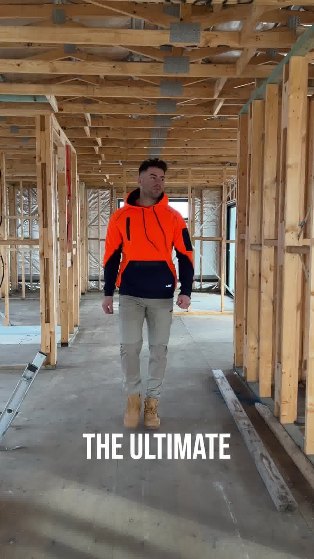 BAD WATERPROOF RAIN-DEFEND™ HI-VIS FLEECE HOODIE