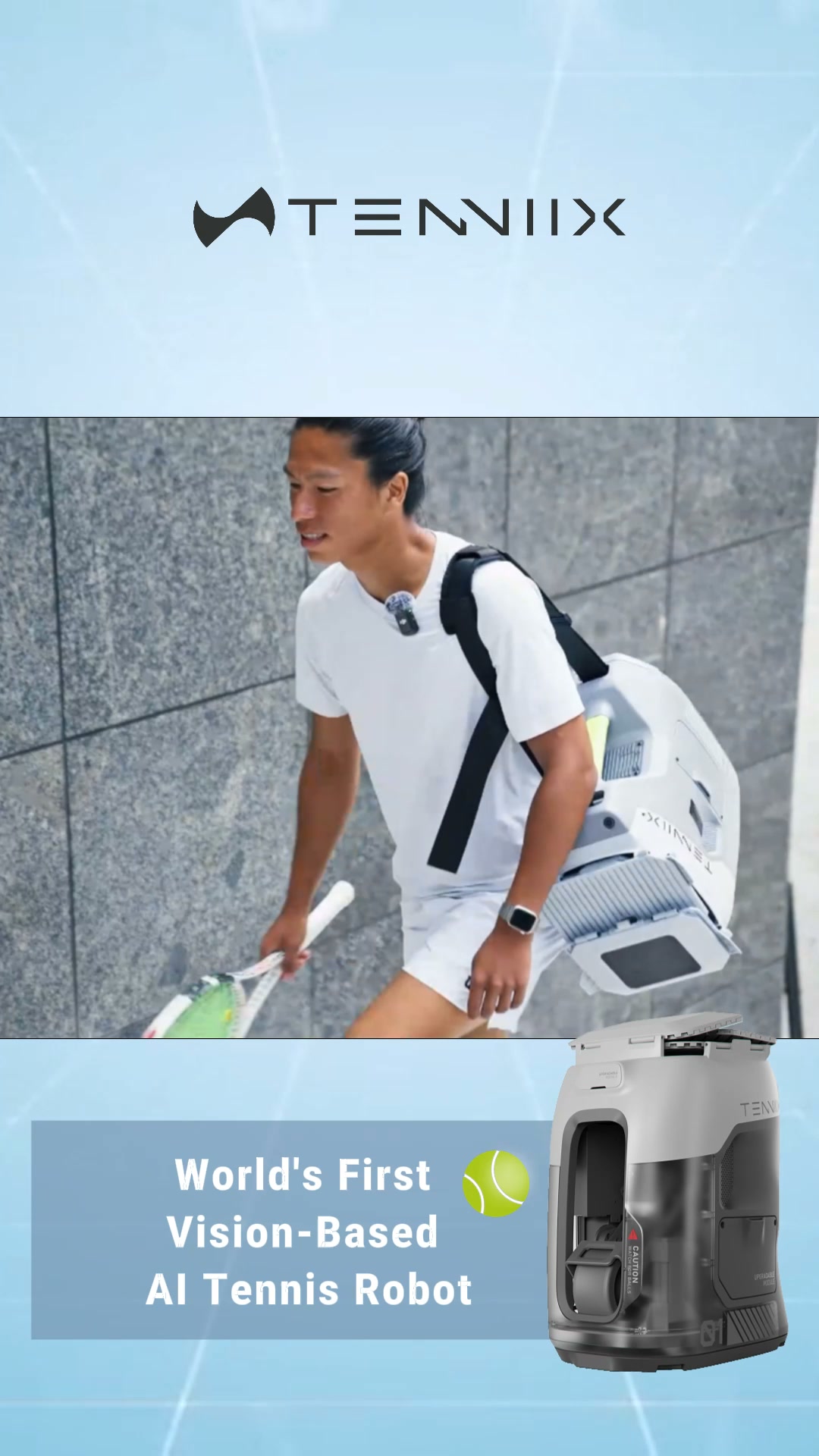 World's 1st AI Tennis Robot