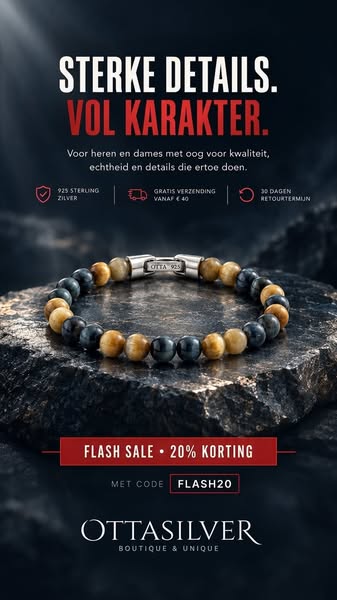 Kralenarmband met veelkleurig tijgeroog