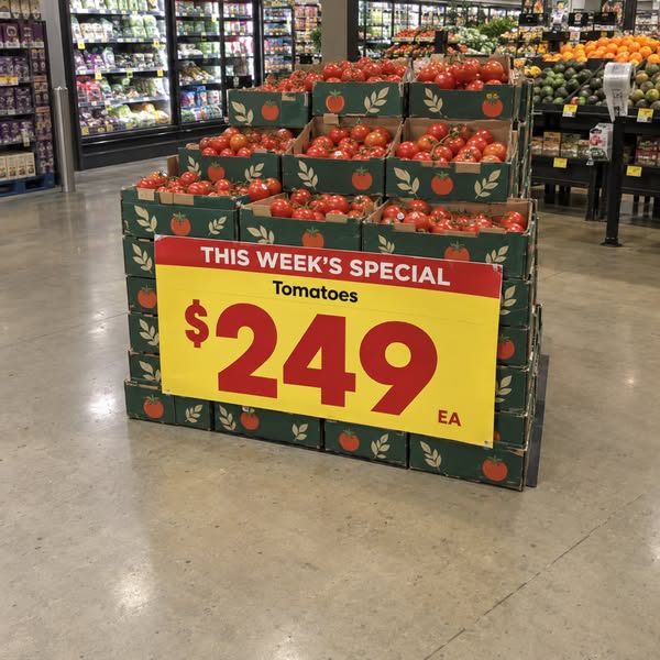 Half price was the old price. They know we're too tired to notice.