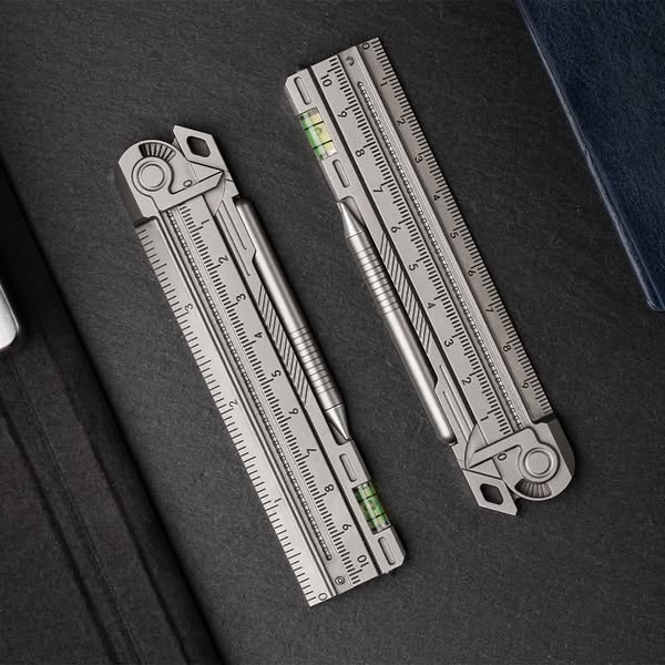 Ultralight Titanium Foldable Ruler