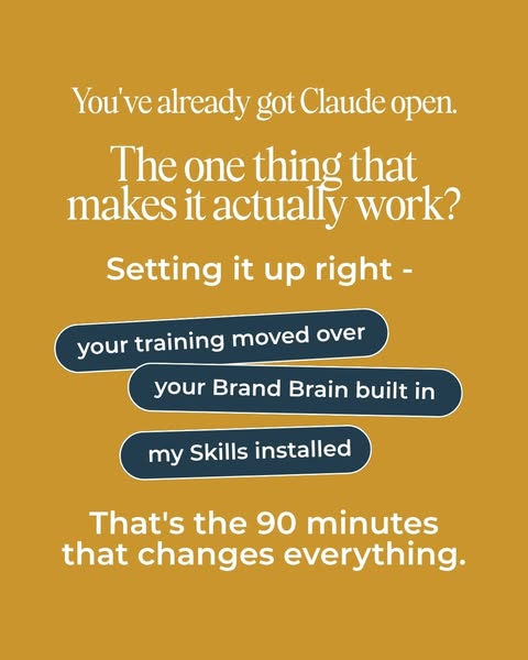 The 90-minute Claude setup most women skip