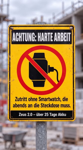 Weit über 25 Tage ohne Aufladen!