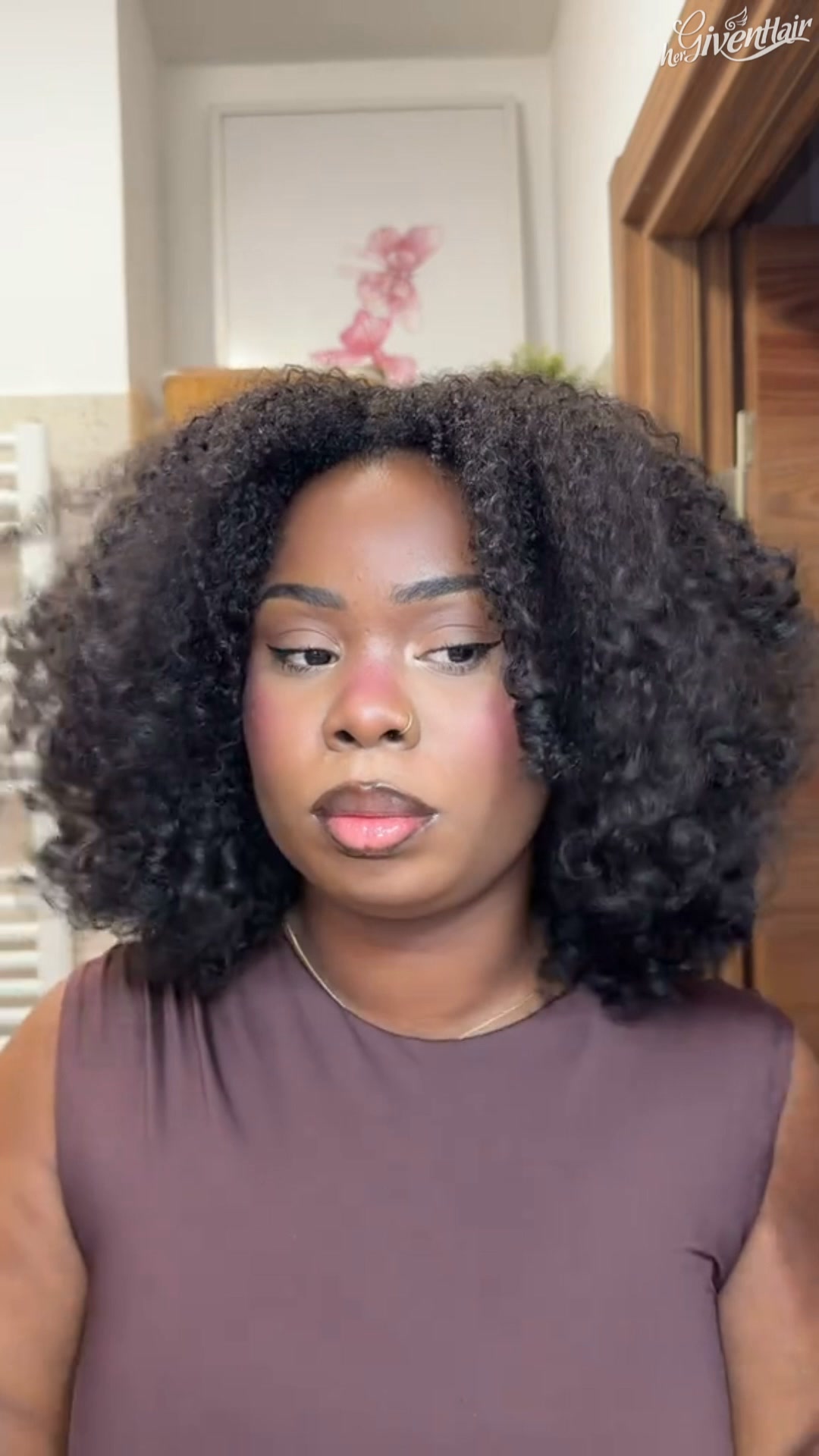 Coily Half Wig With 3C Edges