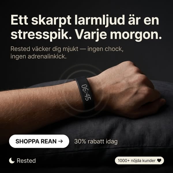 Väck dig mjukt — inte av en chock.