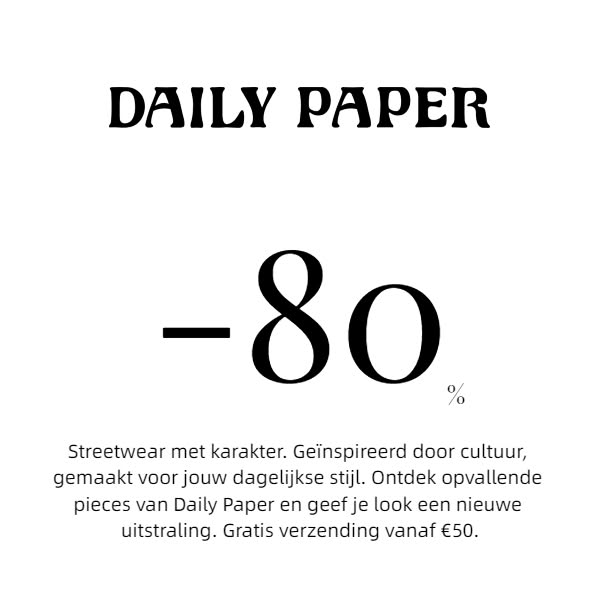 Ontdek Daily Paper: eigentijdse streetwear, sterke designs en een stijl met karakter.