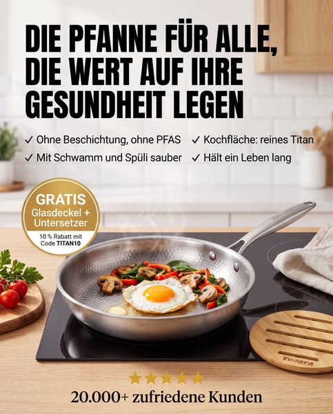 Die Pfanne fürs tägliche Kochen: ohne Beschichtung