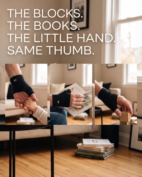 The Blocks. The Books. The Little Hand. Same Thumb.