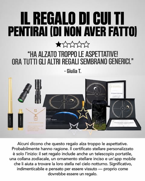 Regala una stella · -30% in autunno