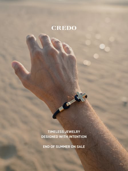 Men's Rope Cross Bracelet
