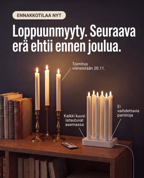 Viimeinen erä ennen joulua.