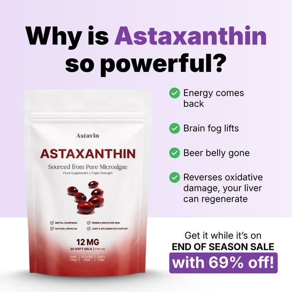Clinically Dosed Astaxanthin — No Fillers, Just Results