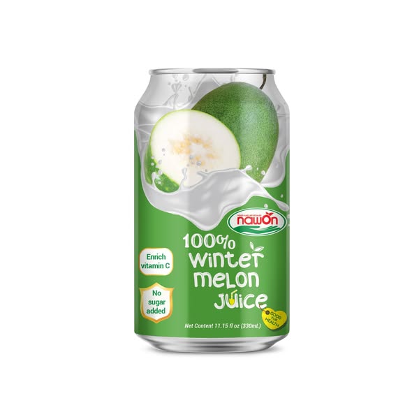 100% Organic Pure Winter Melon Fruit Juice 330ML OEM/ODM Free Sample Good Healthy Juice Drinks Wholesale