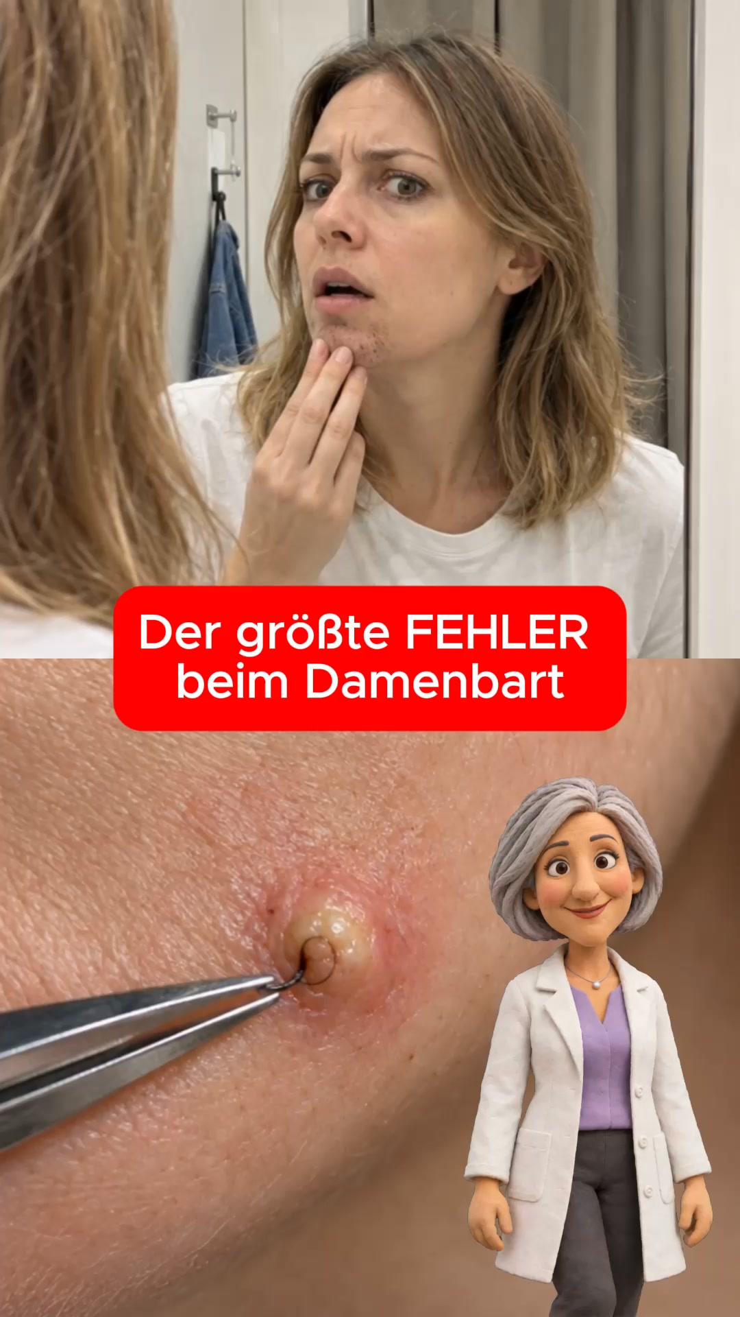 Damenbart und NICHTS hilft länger als 1 Tag?
