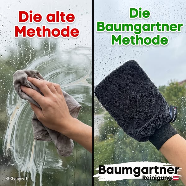 Klare Fenster ohne Wischspuren