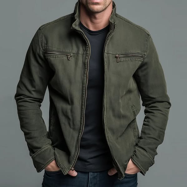 Connor - Chaqueta Atemporal de Alta Calidad con Cremallera