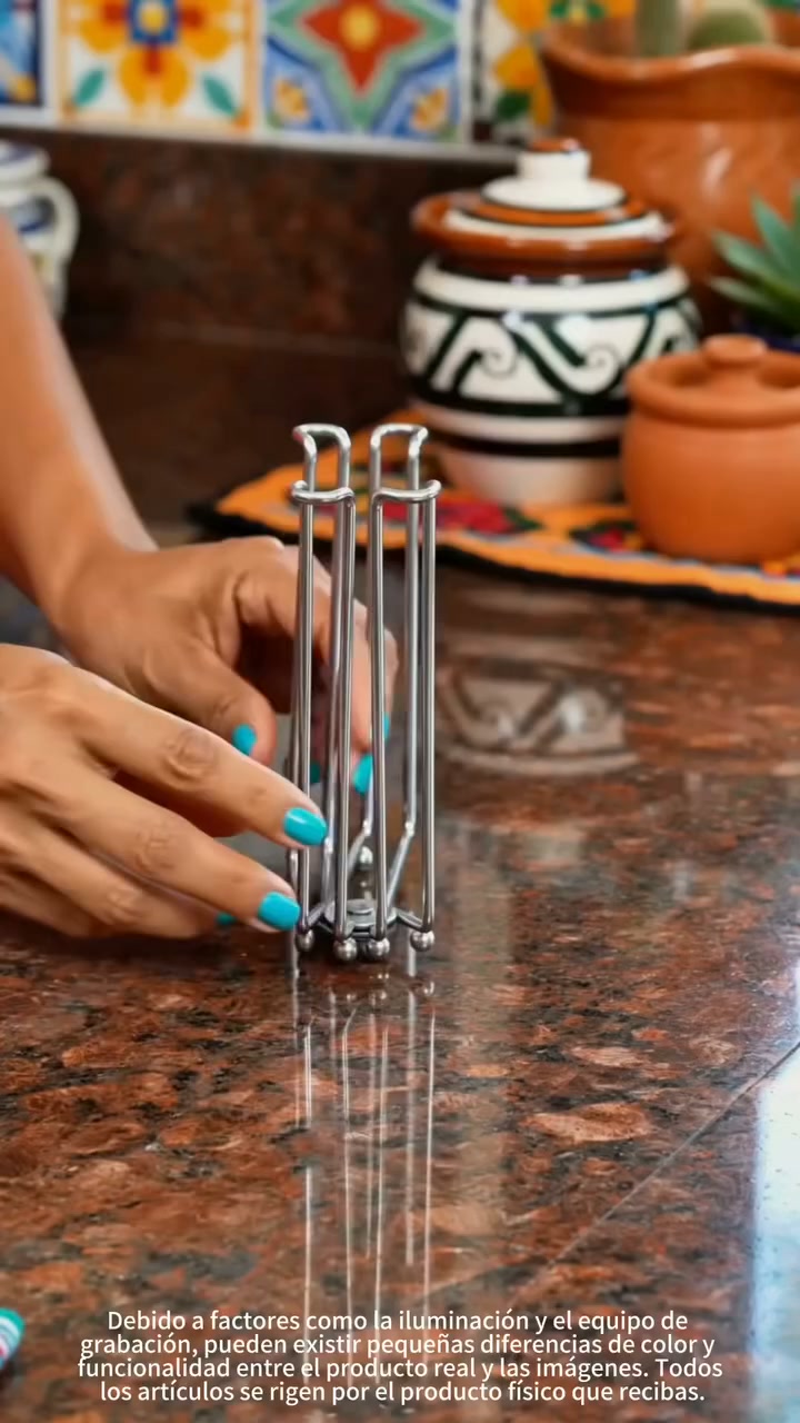Foldable Stainless Steel Trash Bag Holder