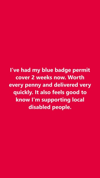 Blue Badge Parking Permit Covers - Highest quality. Made in the UK.