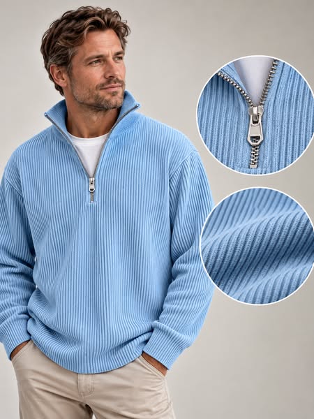 Between sweatshirt and smart knit