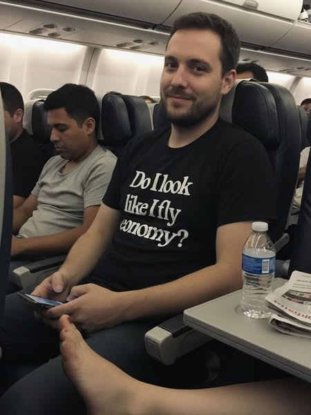Do I Look Like I Fly Economy? - T-Shirt