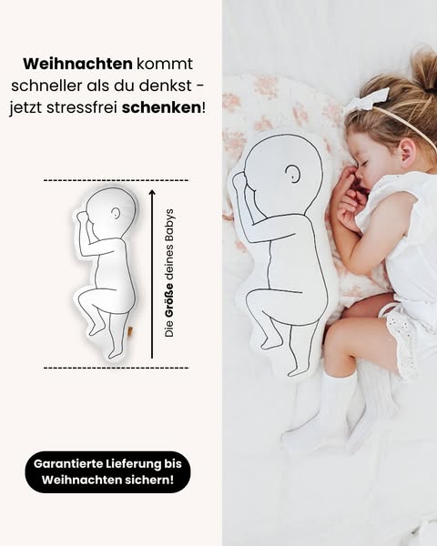 1:1 wie bei der Geburt – mit Gewicht & Größe